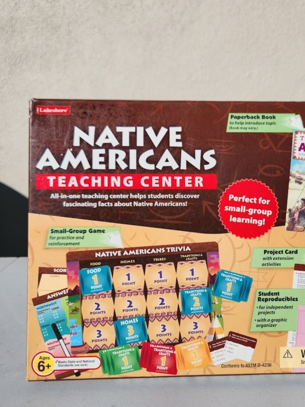 Lakeshore Learning Native Americans Teaching Center Trivia Book Projects and Boo